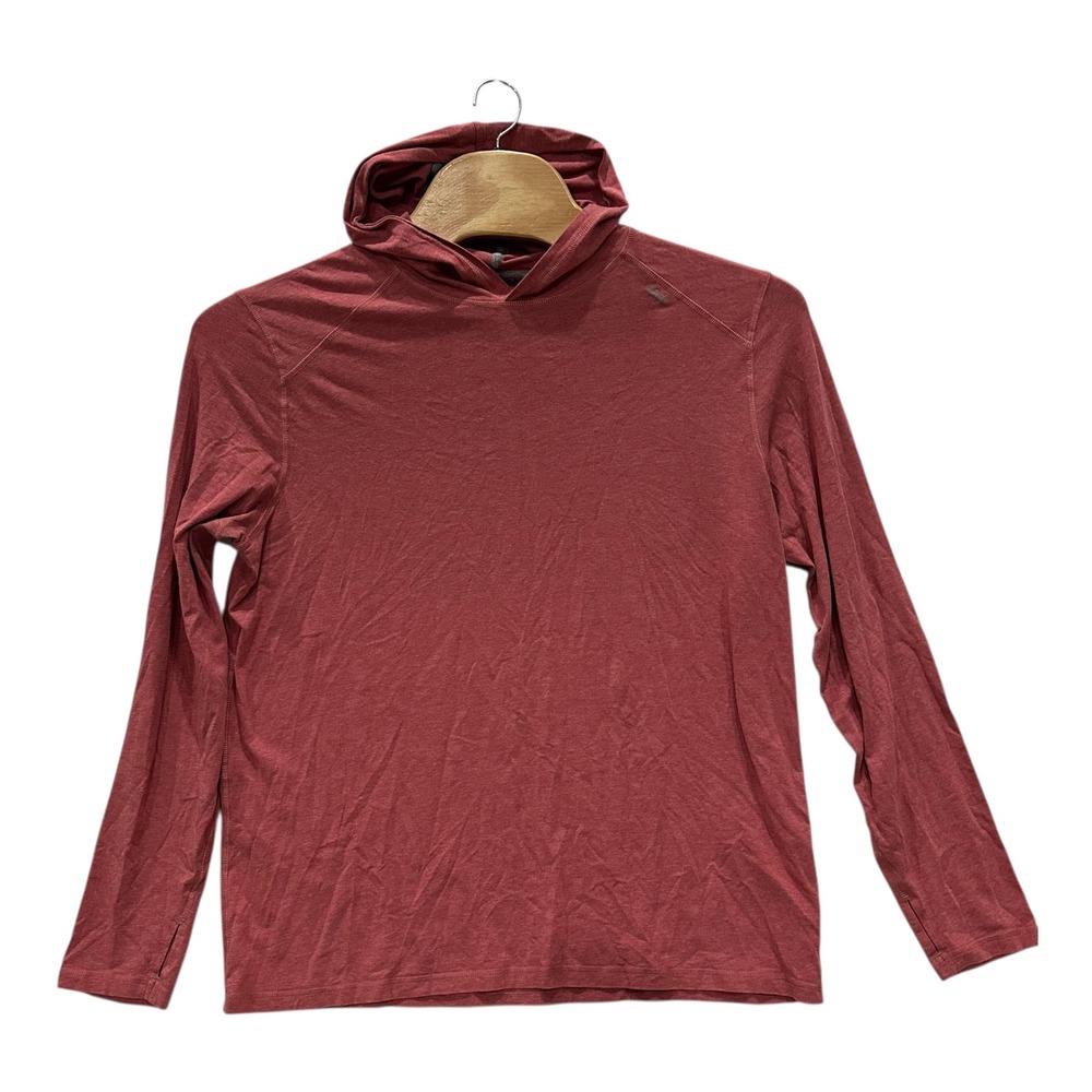 Tasc Performance Carrollton Hoodie Mens XXL Red Bamboo Cotton Long Sleeve Shirt